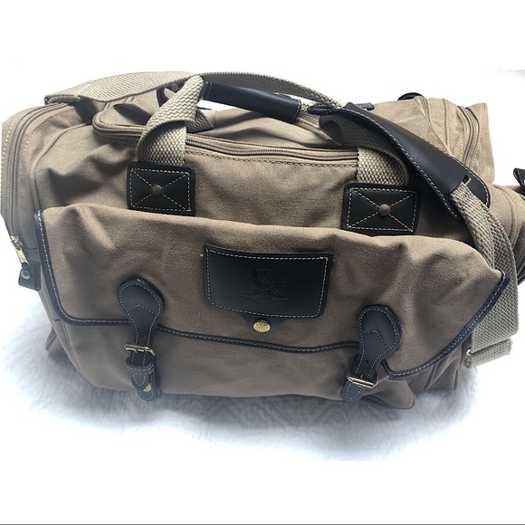 Eddie Bauer Handbags - Eddie Bauer Ford Motor Co. Canvas Duffle Bag